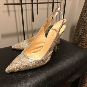 Kate Spade jeweled sling back shoes